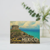 Tulum Mexiko Postkarte (Stehend Vorderseite)