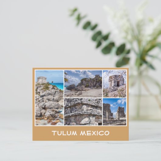 Tulum, Mexiko Postkarte (Stehend Vorderseite)