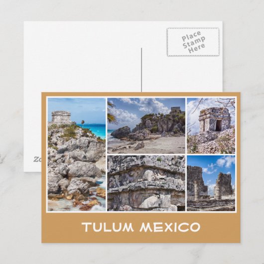 Tulum, Mexiko Postkarte (Vorne/Hinten)