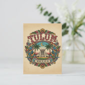 Tulum Mexiko Postkarte (Stehend Vorderseite)