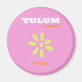 Tulum, Mexiko, Preppy, Pink Magnet (Vorne)