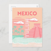 Tulum, Mexiko, Reisekunst Feiertagspostkarte (Vorne/Hinten)