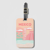 Tulum, Mexiko, Reisekunst Gepäckanhänger (Vorderseite Vertikal)