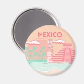Tulum, Mexiko, Reisekunst Magnet (Vorderseite/Rückseite)