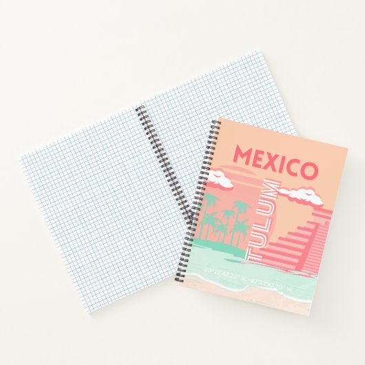 Tulum, Mexiko, Reisekunst Notizblock (Innenseite)