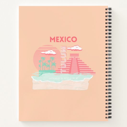 Tulum, Mexiko, Reisekunst Notizblock (Rückseite)