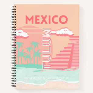 Tulum, Mexiko, Reisekunst Notizblock
