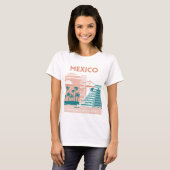 Tulum, Mexiko, Reisekunst, Retro T-Shirt (Vorne ganz)