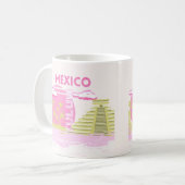 Tulum, Mexiko, Reisekunst, Rosa Kaffeetasse (Vorderseite Links)