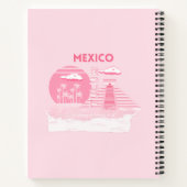 Tulum, Mexiko, Reisekunst, rosa Kunst Notizblock (Rückseite)