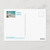 Tulum, Mexiko/ schöner Strand Postkarte (Rückseite)
