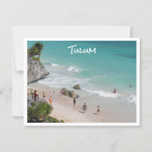 Tulum, Mexiko/ schöner Strand Postkarte