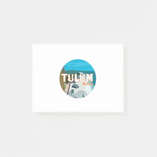 Tulum Mexiko Tolle Geschenkidee Post-it Klebezettel (Vorderseite)