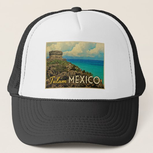 Tulum Mexiko Truckerkappe (Vorderseite)