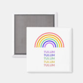 Tulum - Regenbogen Magnet (Vorderseite/Rückseite)