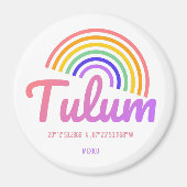 Tulum - Regenbogen Magnet (Vorne)