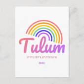 Tulum - Regenbogen Mexiko Postkarte (Vorderseite)