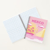 Tulum, Reisekunst, Preppy Art, Pink Notizblock (Innenseite)