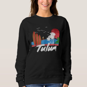 Tulum Retro Surf T-Shirt Mexiko Geschenk Kleidung Sweatshirt