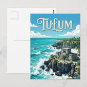 Tulum-Ruinen Postkarte (Vorne/Hinten)