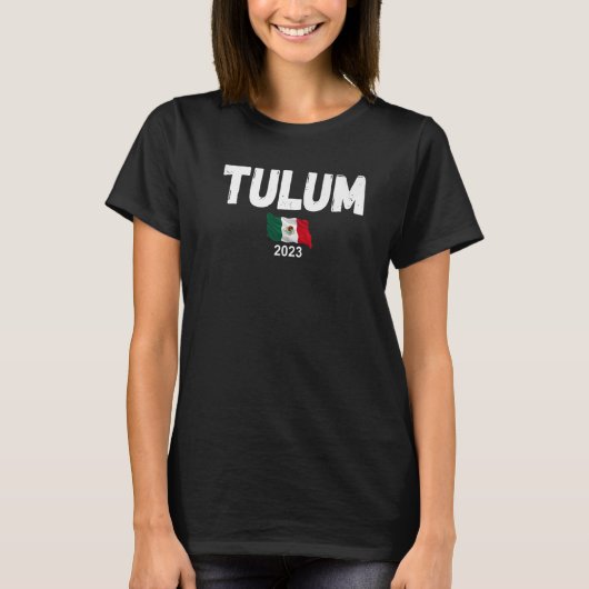 Tulum Souvenir 2023 Reise- und Reiseplanung T-Shirt (Vorderseite)