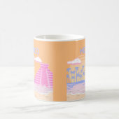 Tulum, Travel Art, Preppy Kaffeetasse (Mittel)