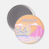 Tulum, Travel Art, Preppy Magnet (Vorderseite/Rückseite)