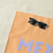 Tulum, Travel Art, Preppy Strandtuch (Beispiel)