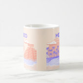 Tulum, Travel Art, Retro Art Kaffeetasse (Mittel)