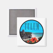 Tulum Vergangenheit Magnet (Vorderseite/Rückseite)