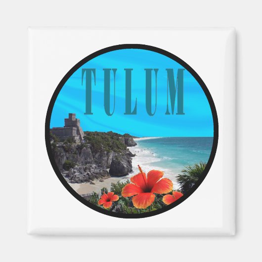 Tulum Vergangenheit Magnet (Vorne)