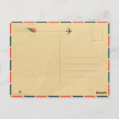 Tulum Yucatán Mexico Beach Wasserfarbe Sunset Postkarte (Rückseite)