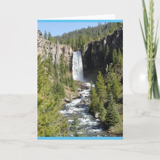 Tumalo Falls, Bend, Oregon Karte (Vorderseite)