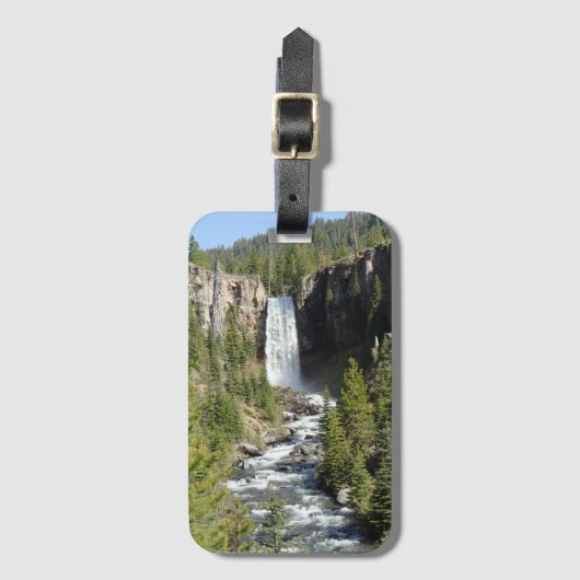 Tumalo Falls, OR Gepäckanhänger (Vorderseite Vertikal)