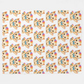 Tumble das Kätzchen Regenbogen Decke (Vorderseite (Horizontal))