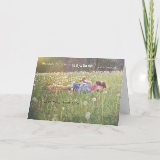 TUMBLE IN DER GRASS-Grußkarte Dankeskarte (Vorderseite)