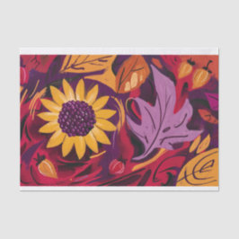 Tumbleblume, rustikal gestrichene Herbstblumen Seidenpapier