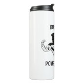 Tumbler: Besetzter Körper / kraftvoller Körper Thermosbecher (Nach links gedreht)