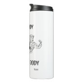 Tumbler: Besetzter Körper / kraftvoller Körper Thermosbecher (Nach rechts gedreht)