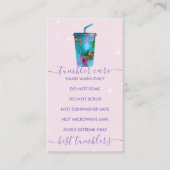 Tumbler care vinyltravel mug transfer deprint visitenkarte (Vorderseite)