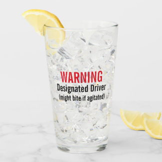 Tumbler-Glas des benannten Fahrers Glas