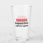 Tumbler-Glas des benannten Fahrers Glas (Vorderseite)