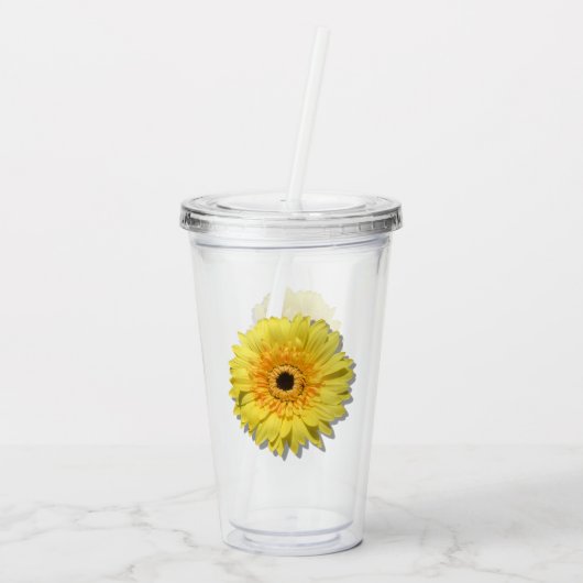 Tumbler - Lemorange Lollipop Daisy Acryltrinkbecher (Rückseite)