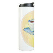 Tumbler mit Kaffee & Donuts Design Thermosbecher (Nach links gedreht)