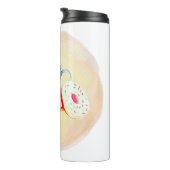 Tumbler mit Kaffee & Donuts Design Thermosbecher (Nach rechts gedreht)
