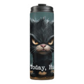 Tumbler mit lustigem Katzendesign Thermosbecher (Vorderseite)
