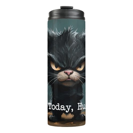 Tumbler mit lustigem Katzendesign Thermosbecher (Vorderseite)