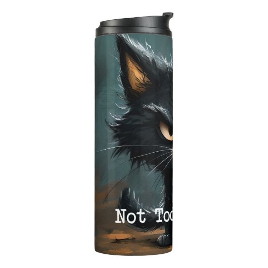 Tumbler mit lustigem Katzendesign Thermosbecher (Nach links gedreht)
