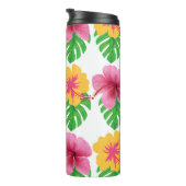 Tumbler mit tropischen Blumen Thermosbecher (Nach rechts gedreht)