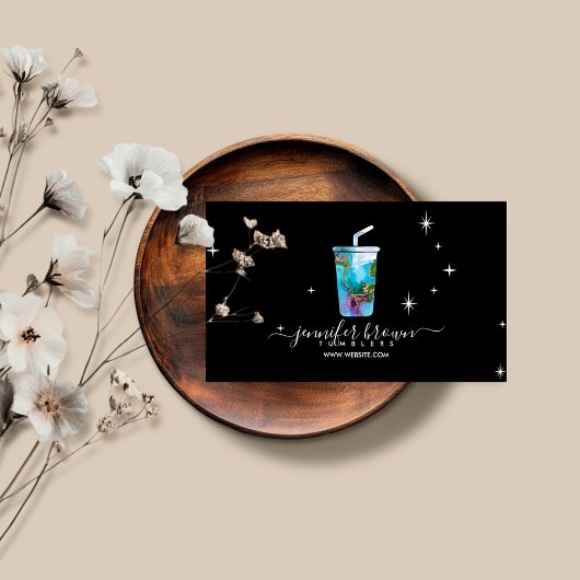 Tumbler-Ombré-Textur Visitenkarte